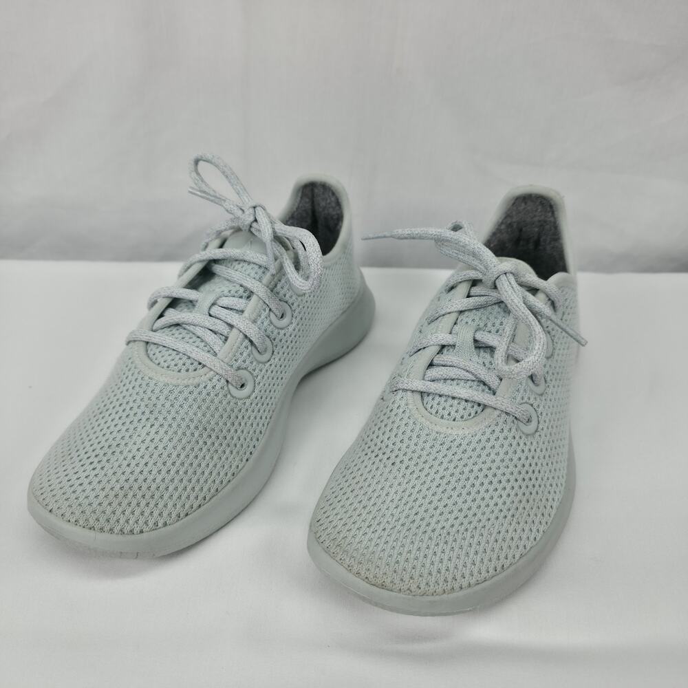 Allbirds Womens Tree Runners Size 7 Gray Knit Lightweight Walking Sneakers